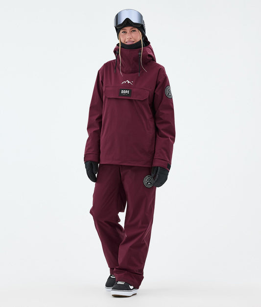 Snowboard Jacket Women Burgundy