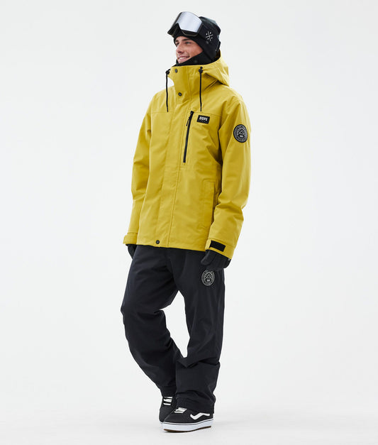 Snowboard Jacket Men Yellow