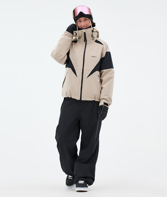 Snowboard Jacket Women Spike Sand/Black