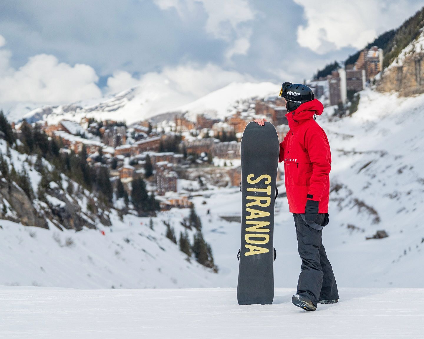 Snowboard Jacket Men Deep Red