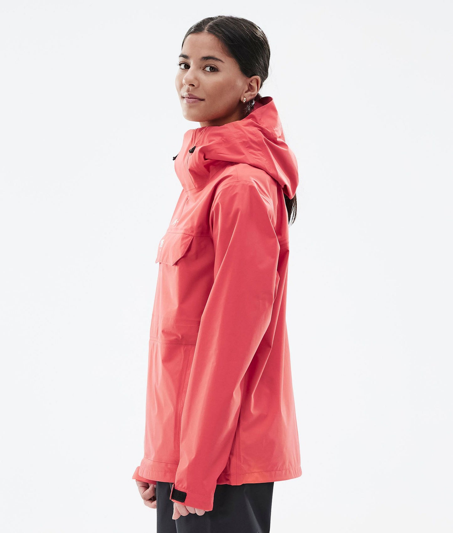 Rain Jacket Women Coral