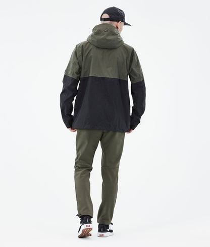 Outdoor Jacket Men Olive Green/Black