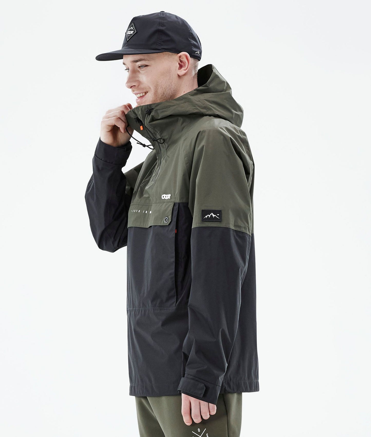 Outdoor Jacket Men Olive Green/Black