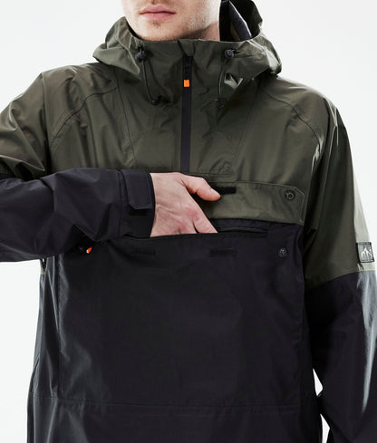 Outdoor Jacket Men Olive Green/Black