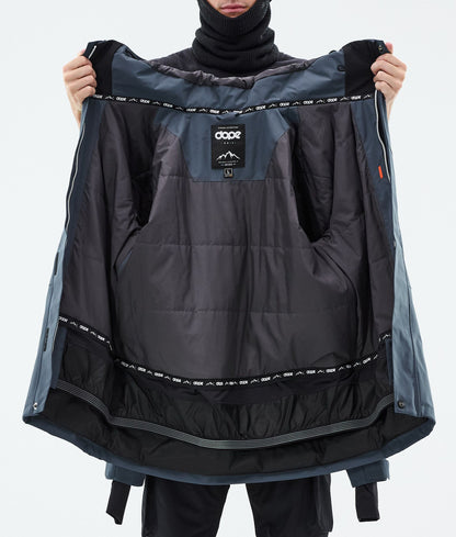 Snowboard Jacket Men Metal Blue