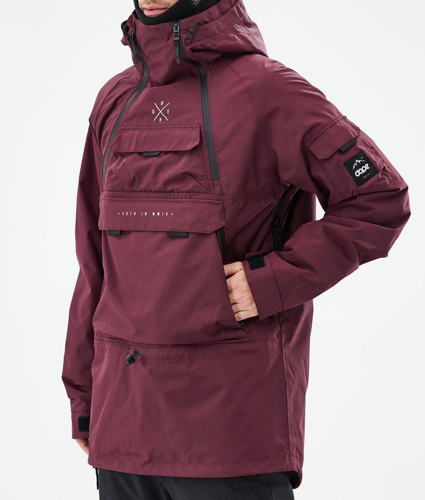 Snowboard Jacket Men Burgundy