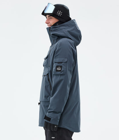 Snowboard Jacket Men Metal Blue