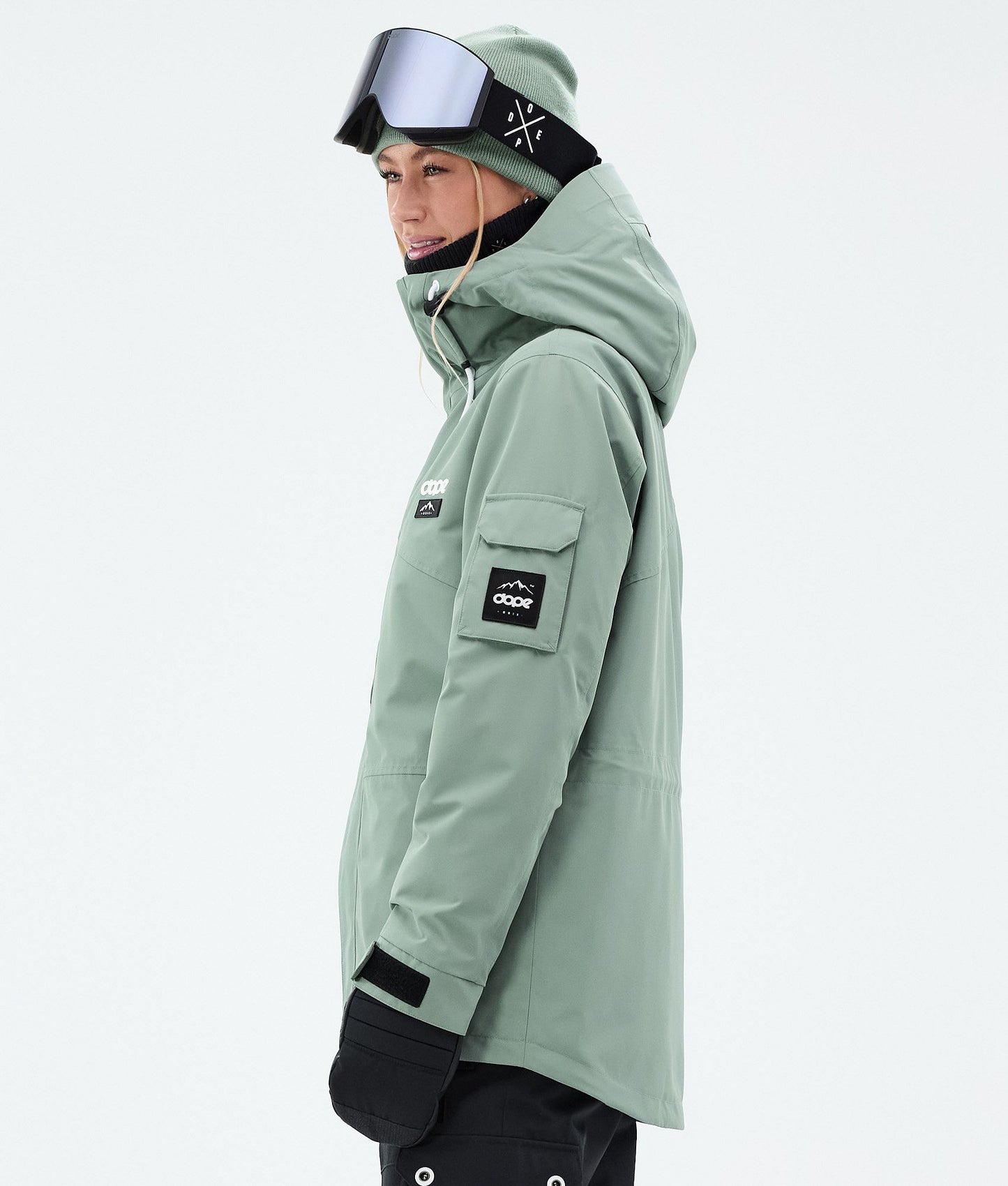 Snowboard Jacket Women Faded Green