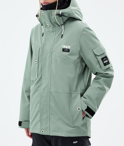 Snowboard Jacket Women Faded Green