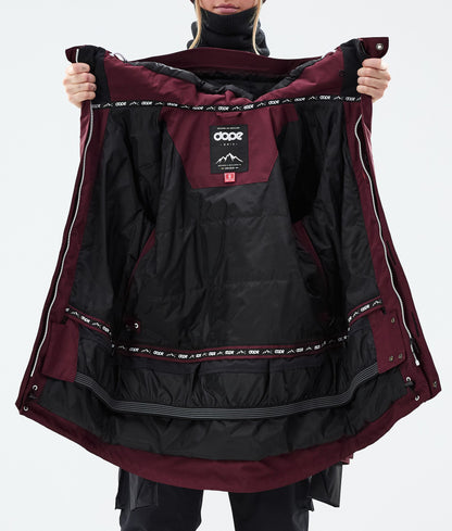 Snowboard Jacket Women Burgundy