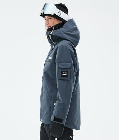 Snowboard Jacket Women Metal Blue