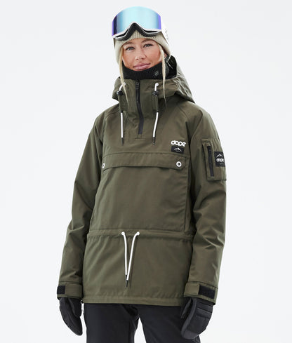 Snowboard Jacket Women Olive Green