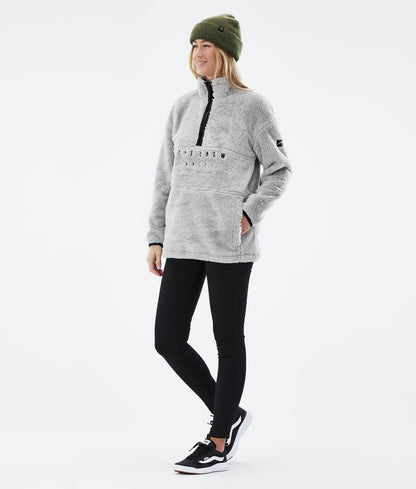 Fleece Sweater Women Light Grey