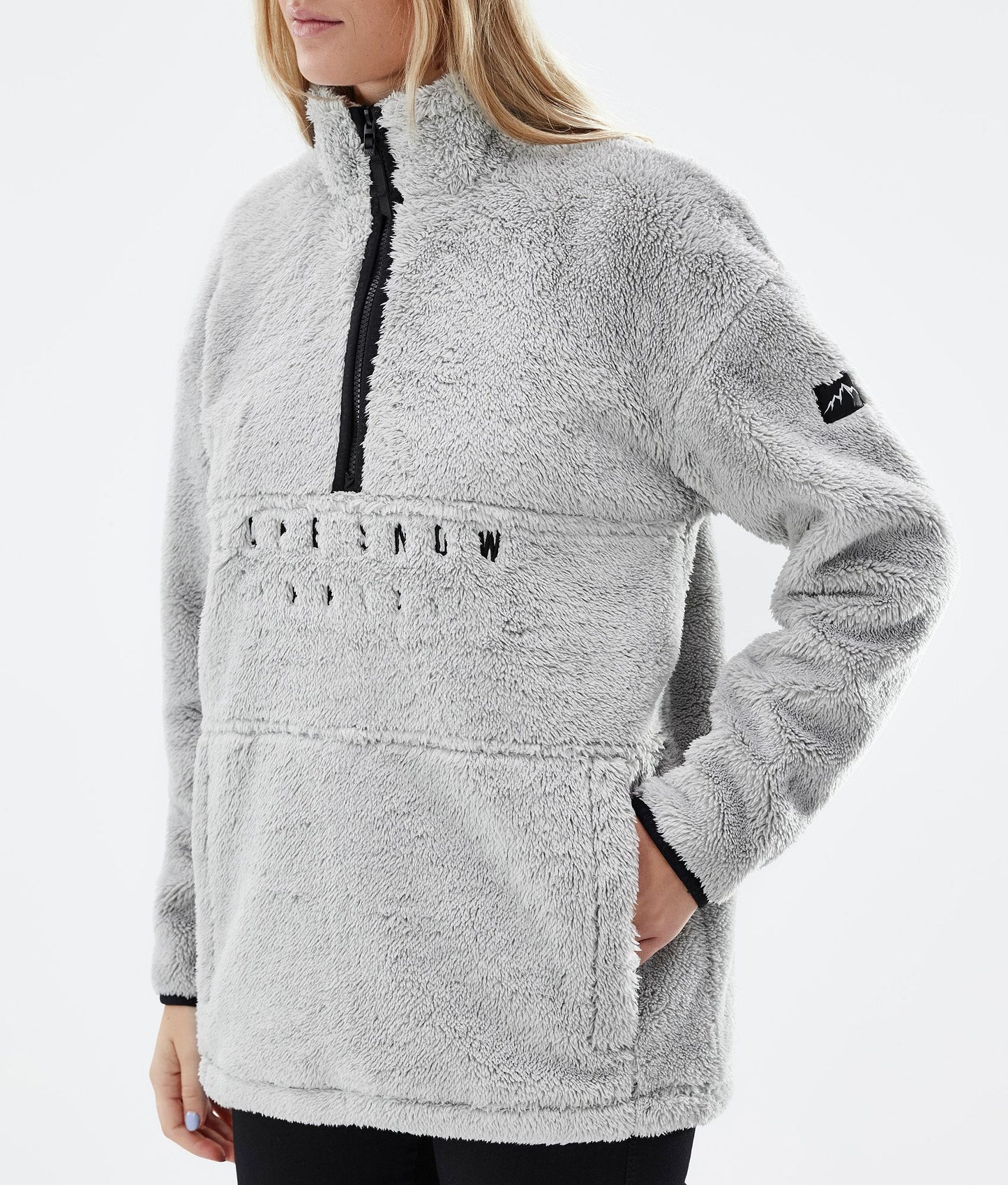 Fleece Sweater Women Light Grey