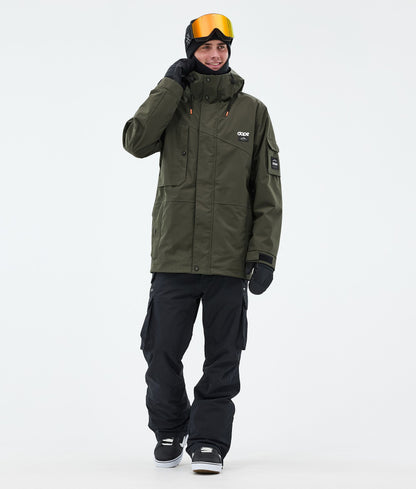 Snowboard Jacket Men Olive Green