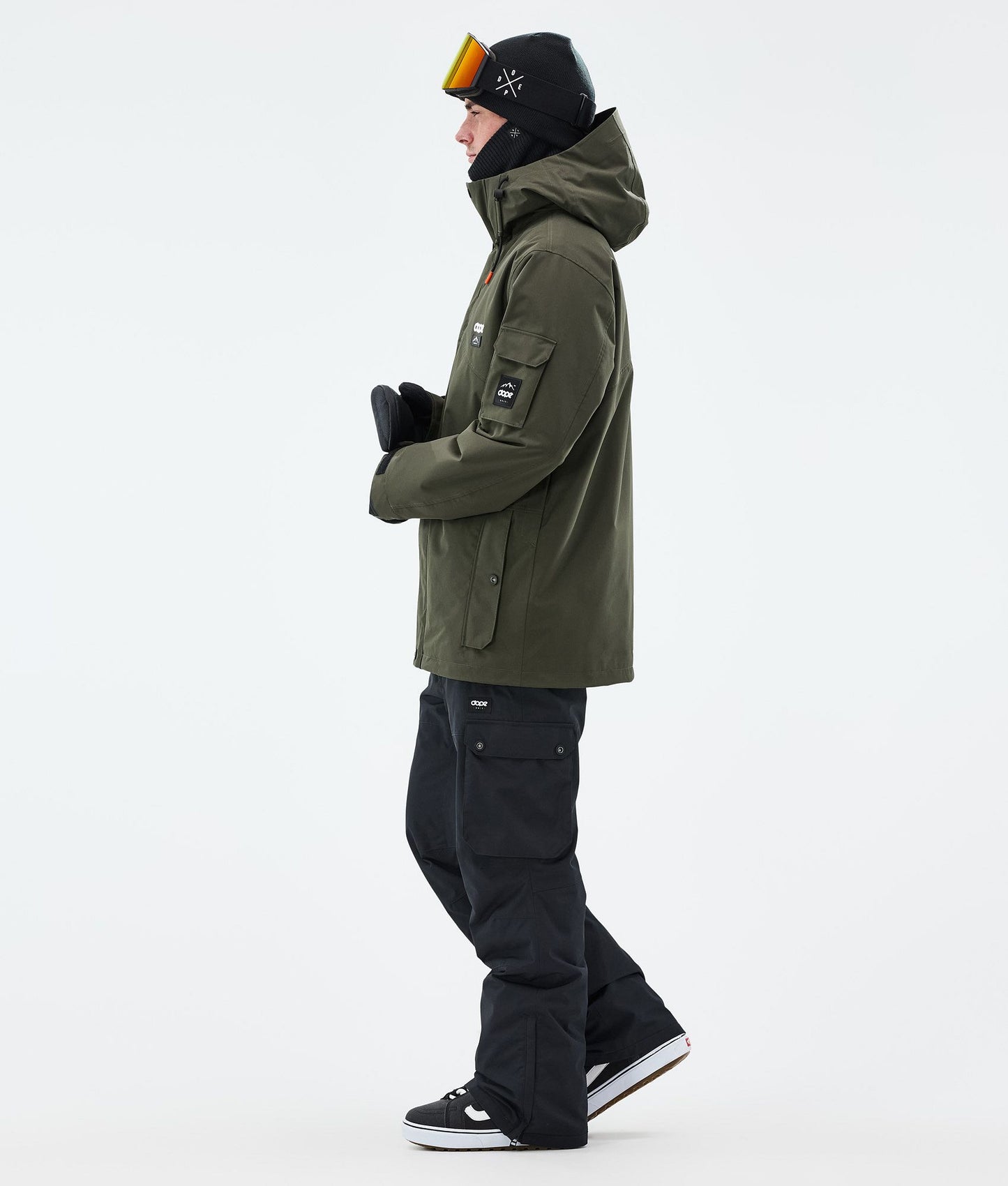 Snowboard Jacket Men Olive Green