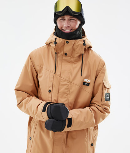Snowboard Jacket Men Khaki Yellow