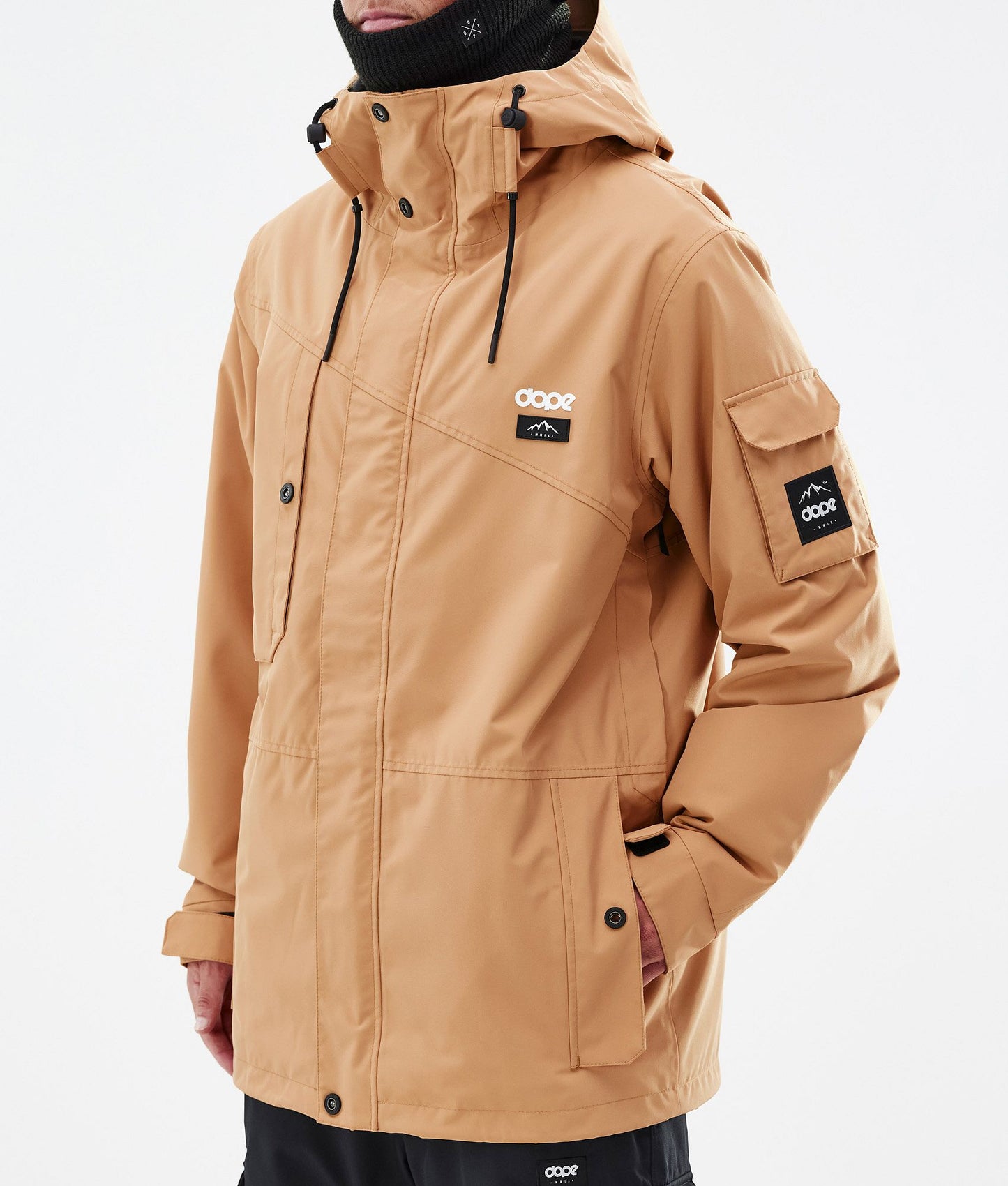 Snowboard Jacket Men Khaki Yellow