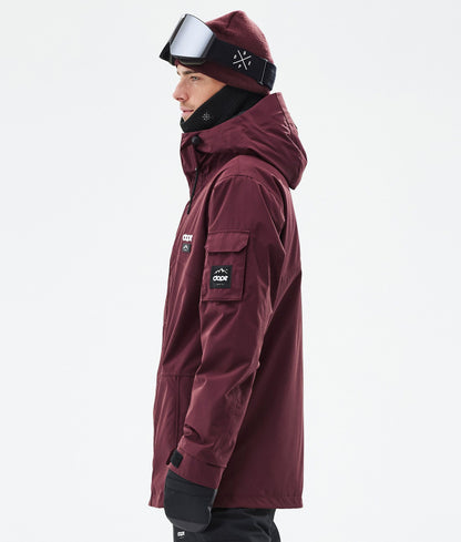 Snowboard Jacket Men Don Burgundy