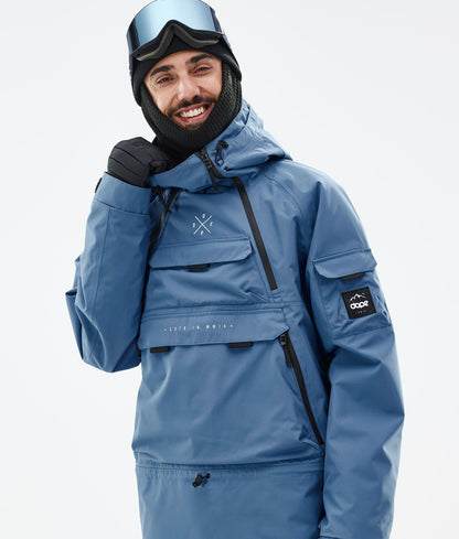 Snowboard Jacket Men Blue Steel