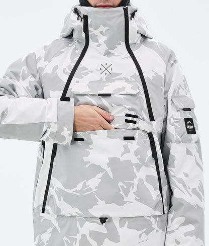 Snowboard Jacket Men Grey Camo