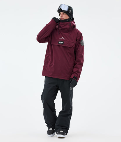 Snowboard Jacket Men Burgundy