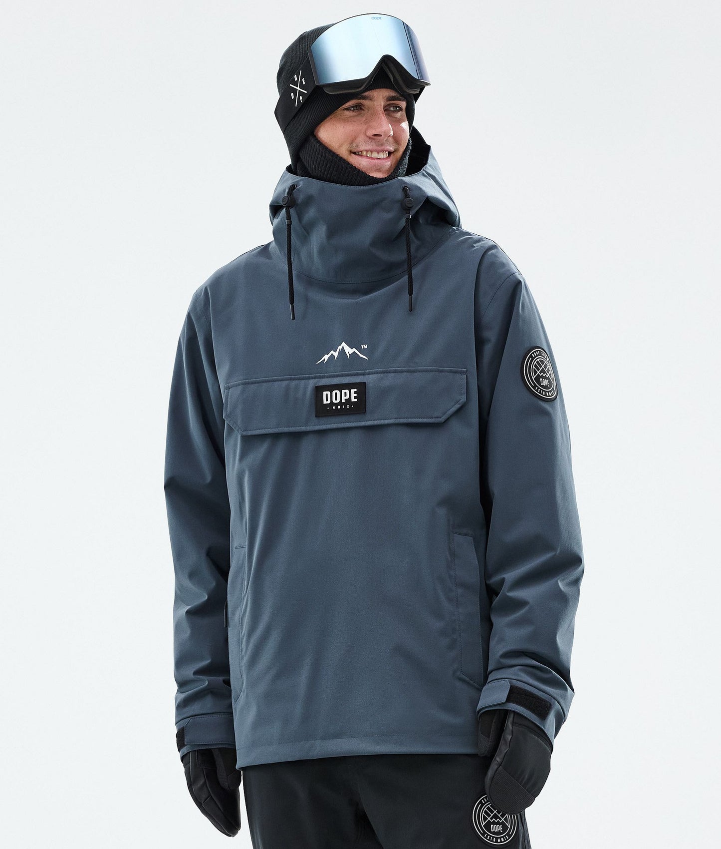 Snowboard Jacket Men Shards Burgundy Blue