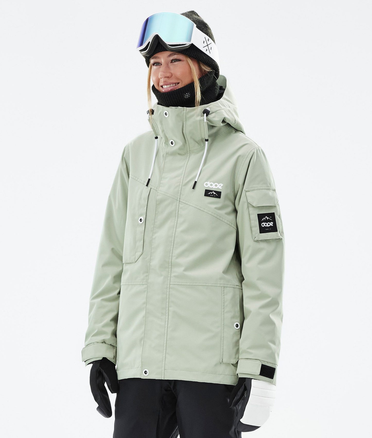 Snowboard Jacket Women Faded Green