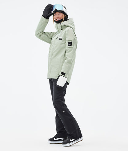 Snowboard Jacket Women Soft Green