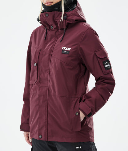 Snowboard Jacket Women Don Burgundy