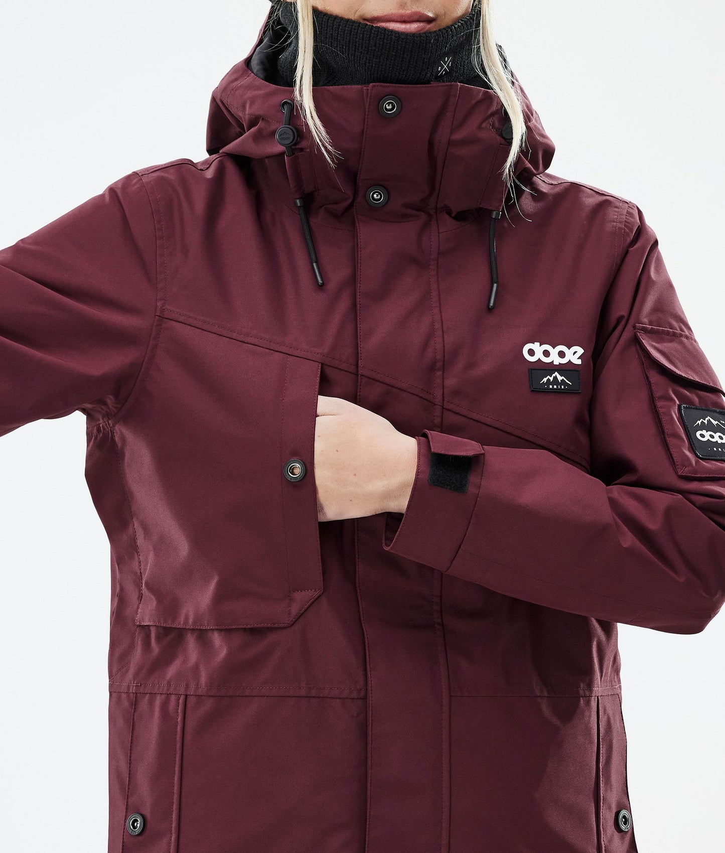 Snowboard Jacket Women Don Burgundy