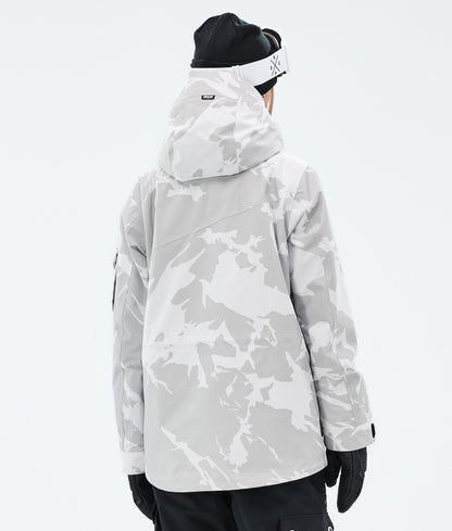 Snowboard Jacket Women Grey Camo