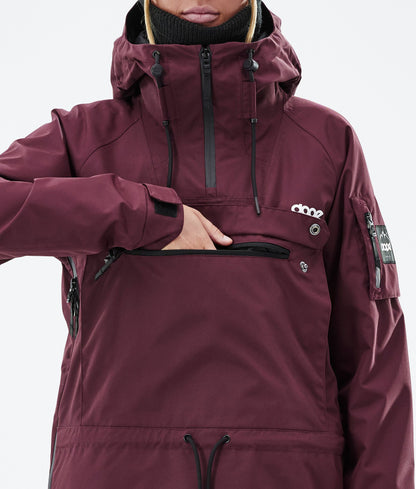 Snowboard Jacket Women Don Burgundy