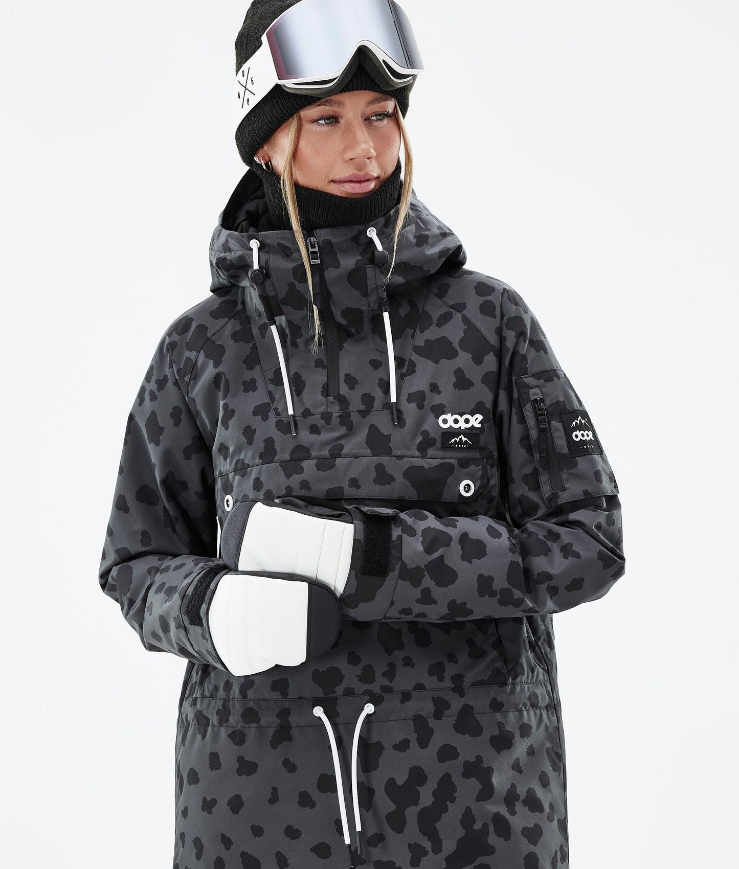 Snowboard Jacket Women Dots Phantom