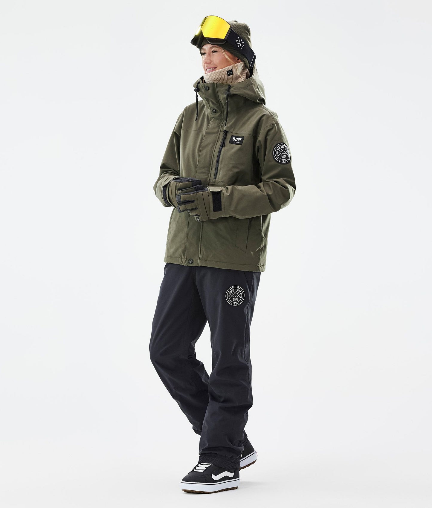 Snowboard Jacket Women Olive Green