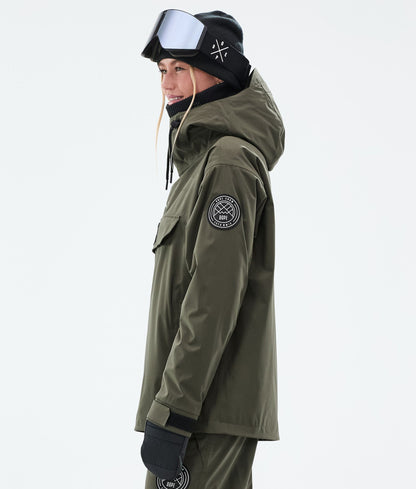 Snowboard Jacket Women Olive Green