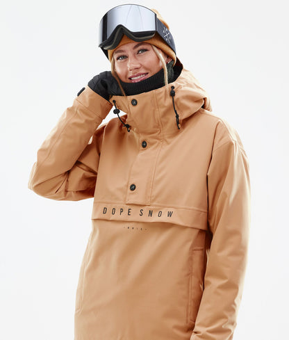 Snowboard Jacket Women Khaki Yellow