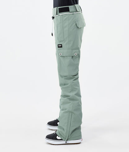 Snowboard Pants Women Faded Green