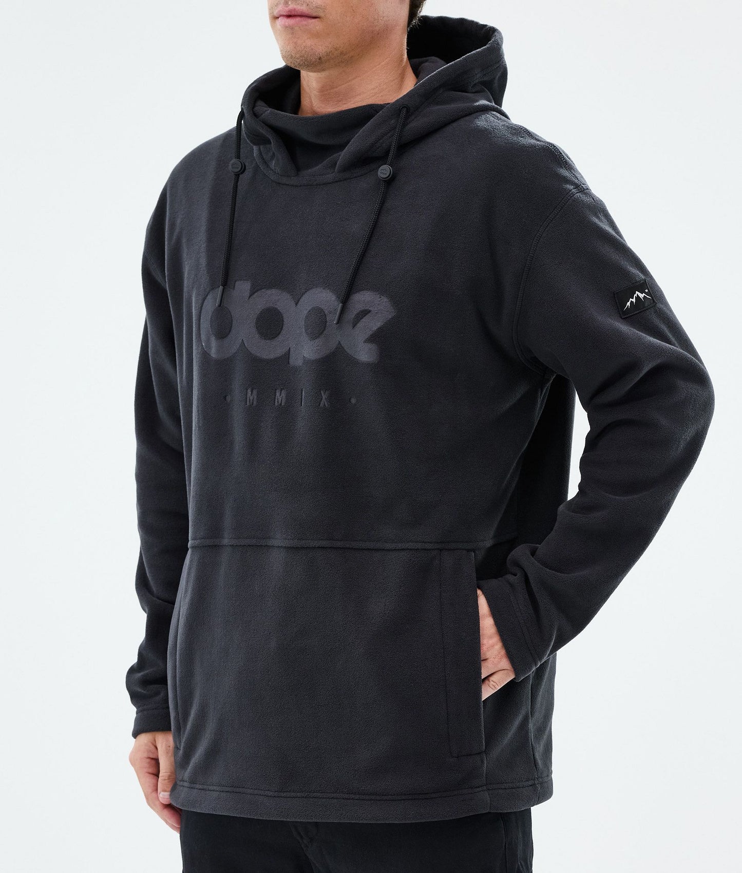 Fleece Hoodie Men Black