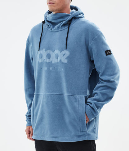 Fleece Hoodie Men Blue Steel