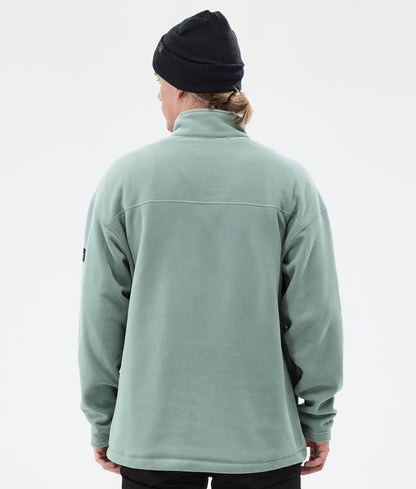 Fleece Sweater Men Faded Green
