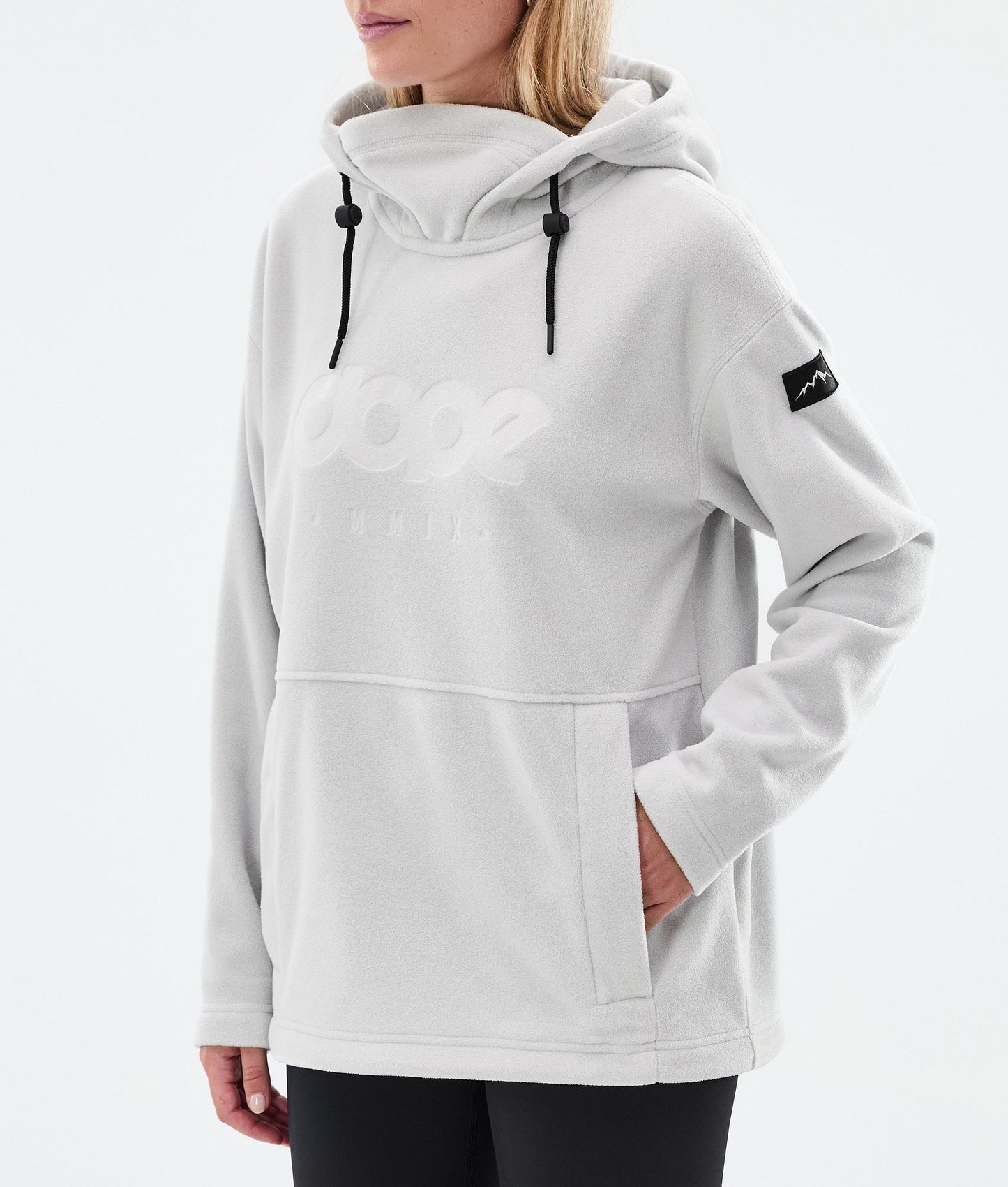 Fleece Hoodie Women Light Grey