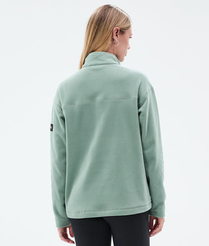 Fleece Sweater Women Faded Green