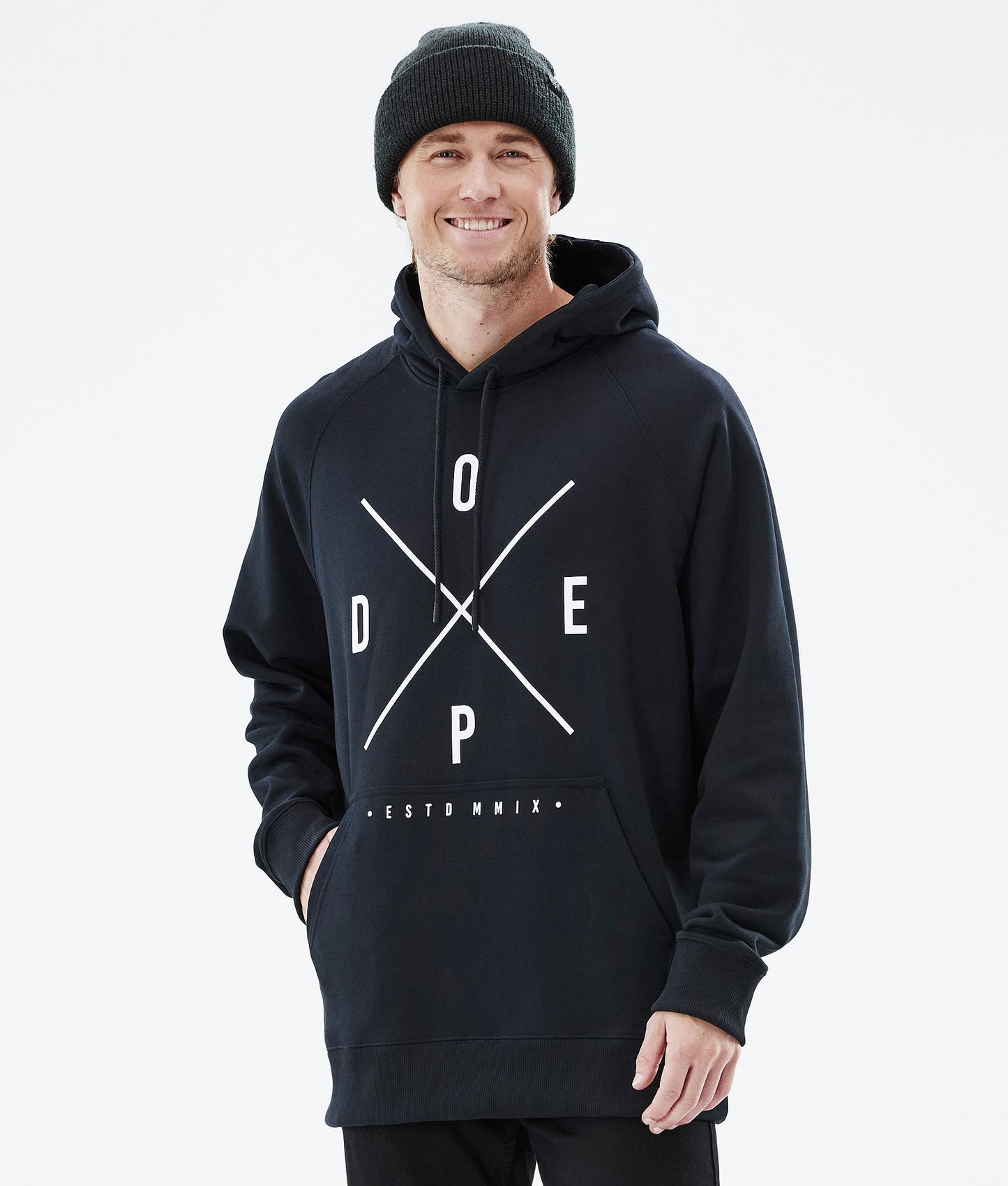 Hoodie Men 2X-Up Black