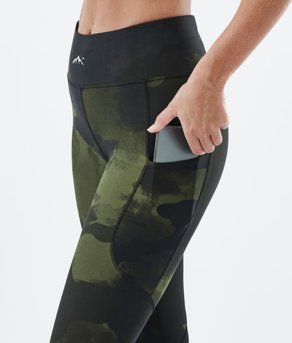 Leggings Women Green Camo