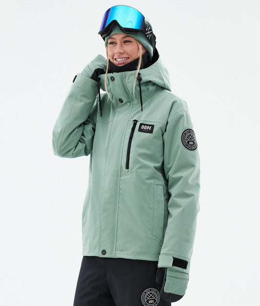 Snowboard Jacket Women Faded Green