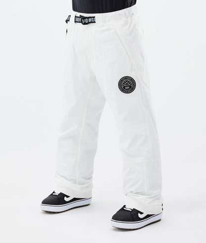 Snowboard Pants Men Old White