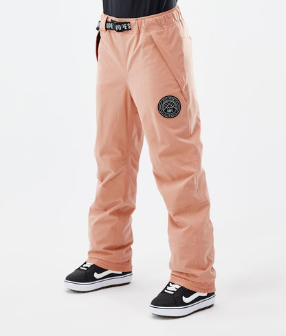 Snowboard Pants Women Carvings Pink