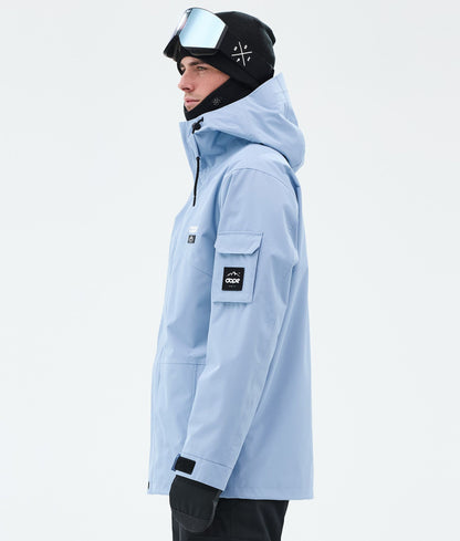 Snowboard Jacket Men Light Blue