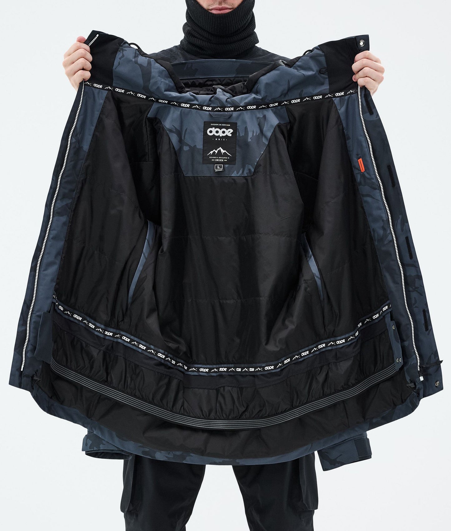 Snowboard Jacket Men Metal Blue Camo